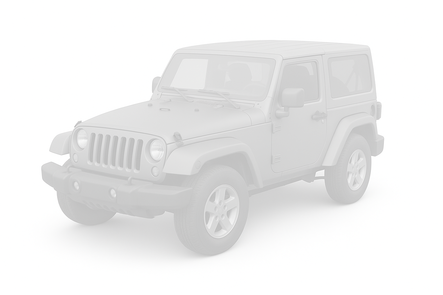 2007-2018 Jeep Wrangler JK 2 Door Hard Top