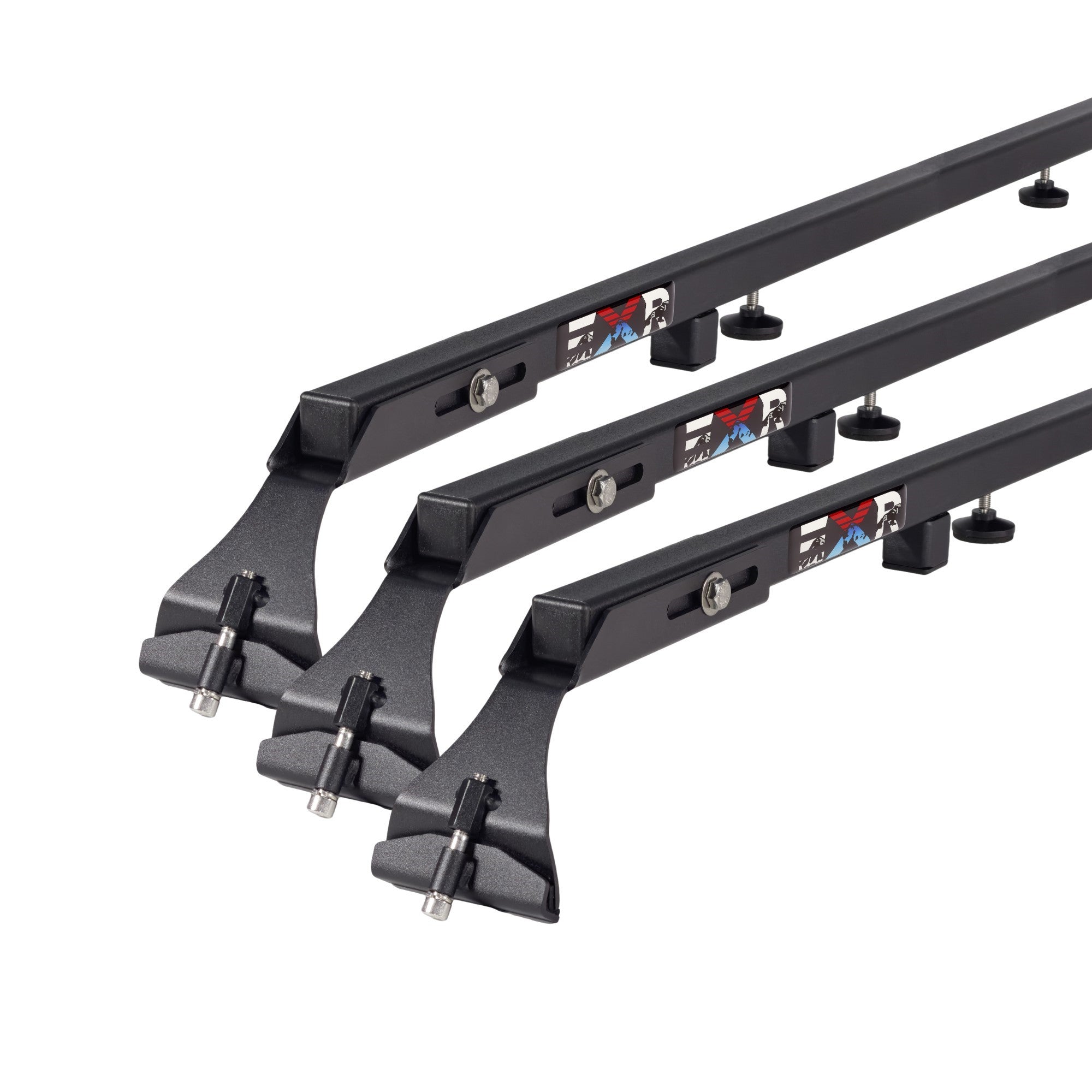 EXR CAMPER ROOF RACK, 3 Heavy Duty 51" xBars for TENTs, NO DRILLING, fits Jeep Wrangler JKU 4Dr (EXR1481)