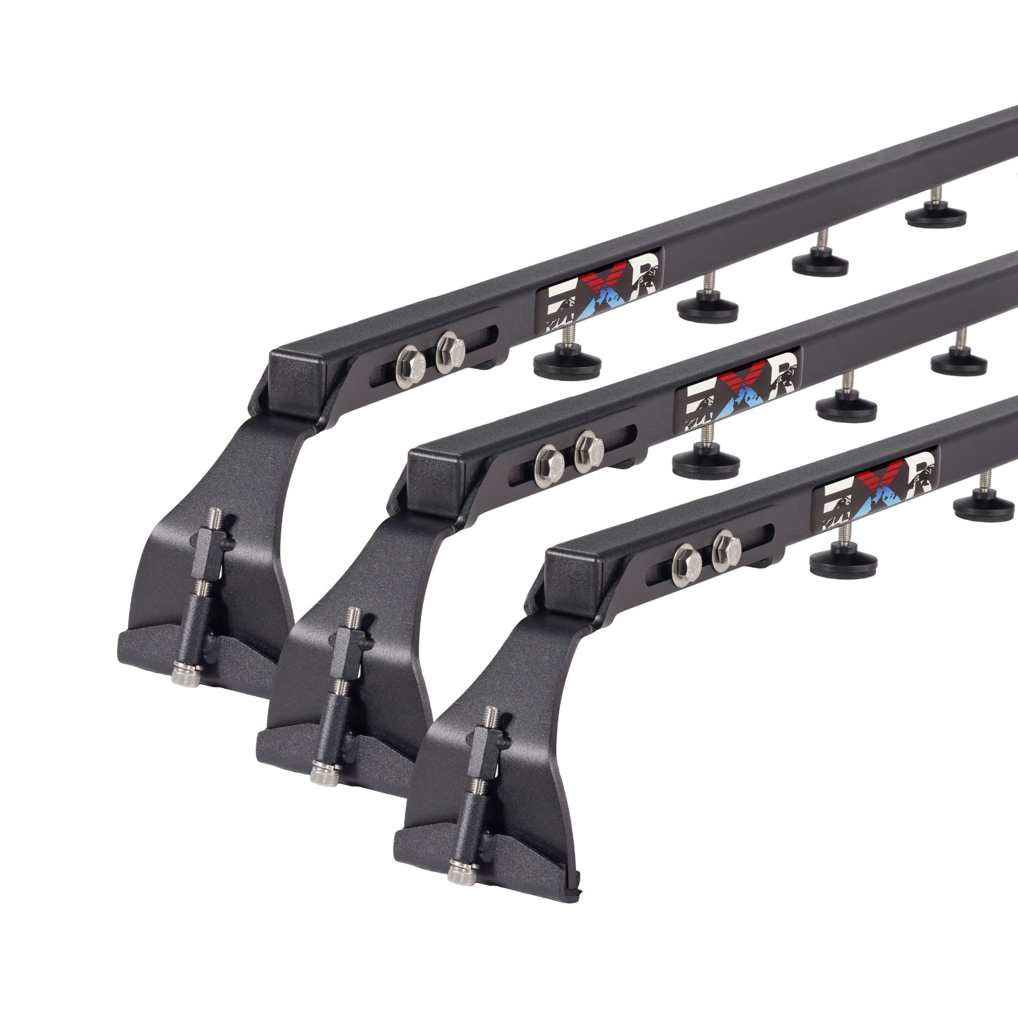 EXR CAMPER ROOF RACK, 3 Heavy Duty xBars for TENTs, NO DRILLING, fits Jeep Wrangler JL/U 2-4Dr (EXR3811)