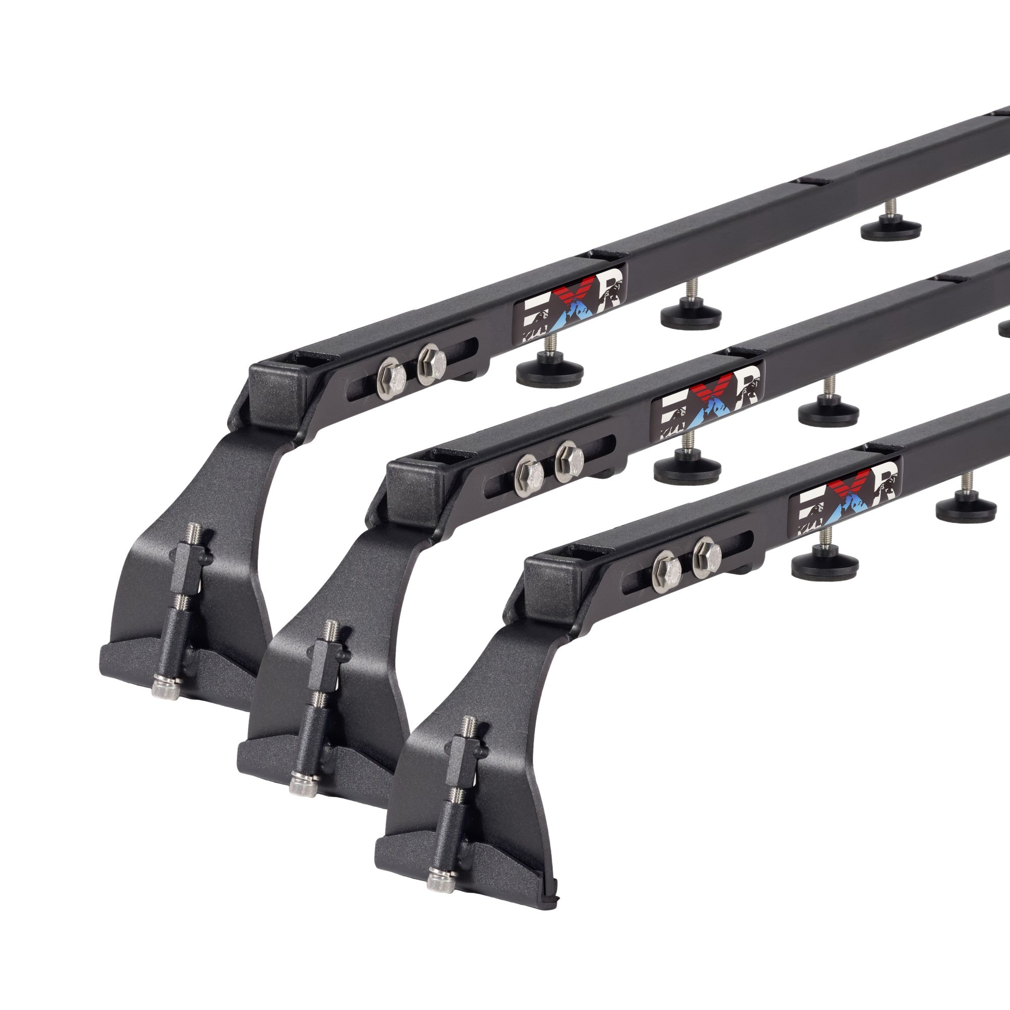 EXR CAMPER ROOF RACK, 3 Heavy Duty xBars for TENTs, NO DRILLING, fits Jeep Wrangler JL/U 2-4Dr (EXR3811)