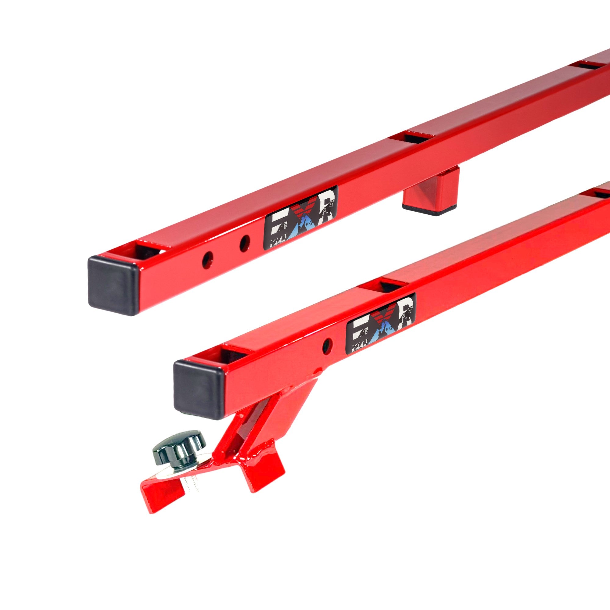 EXR SOFT TOP (or No Top) ROOF RACKS, 2 Heavy Duty xBars, fits Jeep Wrangler JKU 4Dr (EXR4001)