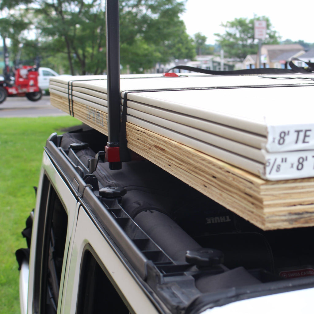 EXR Click-In LUMBER BRACKETS (4 pc), For Stacked Lumber, Plywood, Sheetrock, etc. CLICKS IN to EXR xBARS (EXR4692)