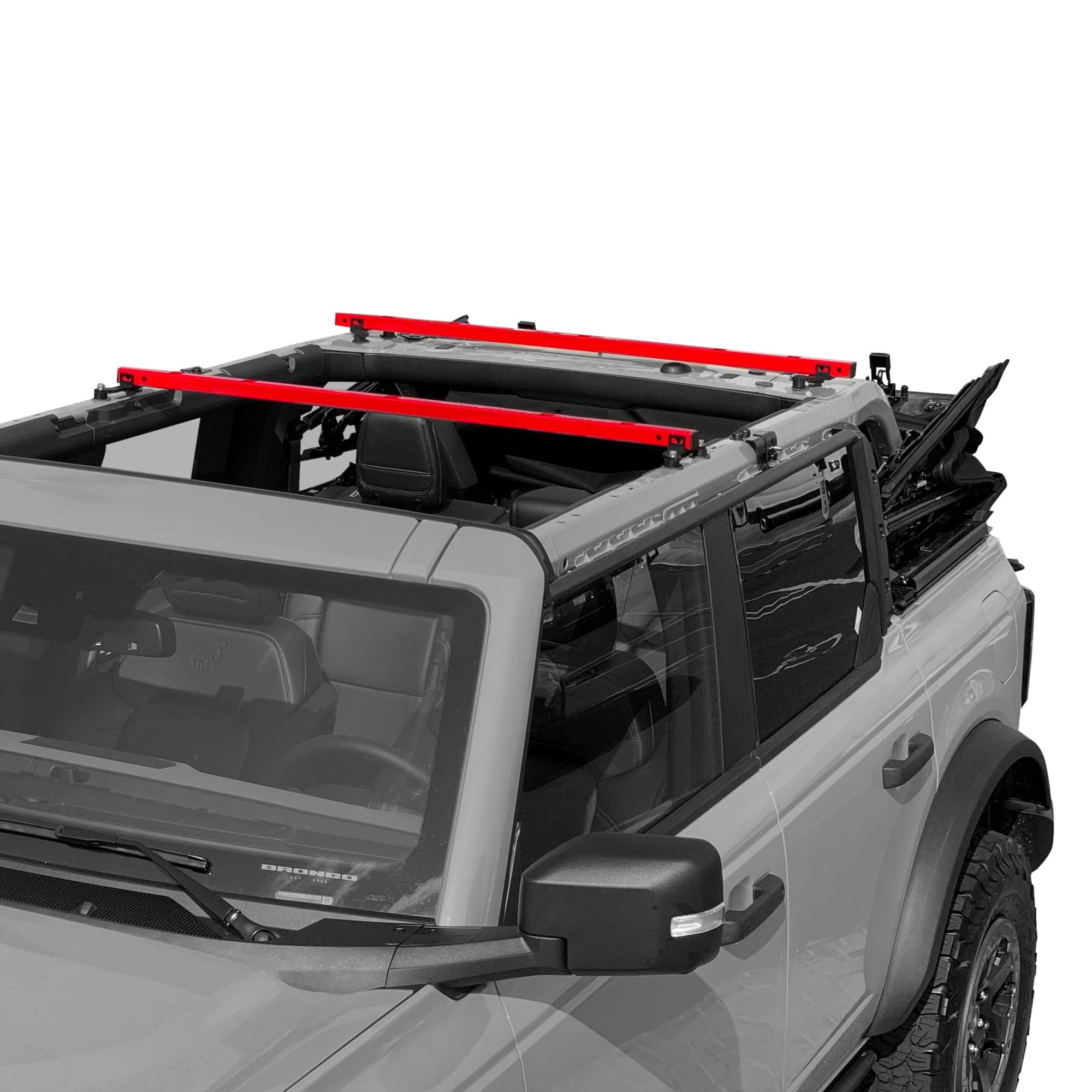 EXR SOFT TOP (or No Top) ROOF RACKS, 2 Heavy Duty xBars, fits FORD BRONCO 4Dr (EXR7741)