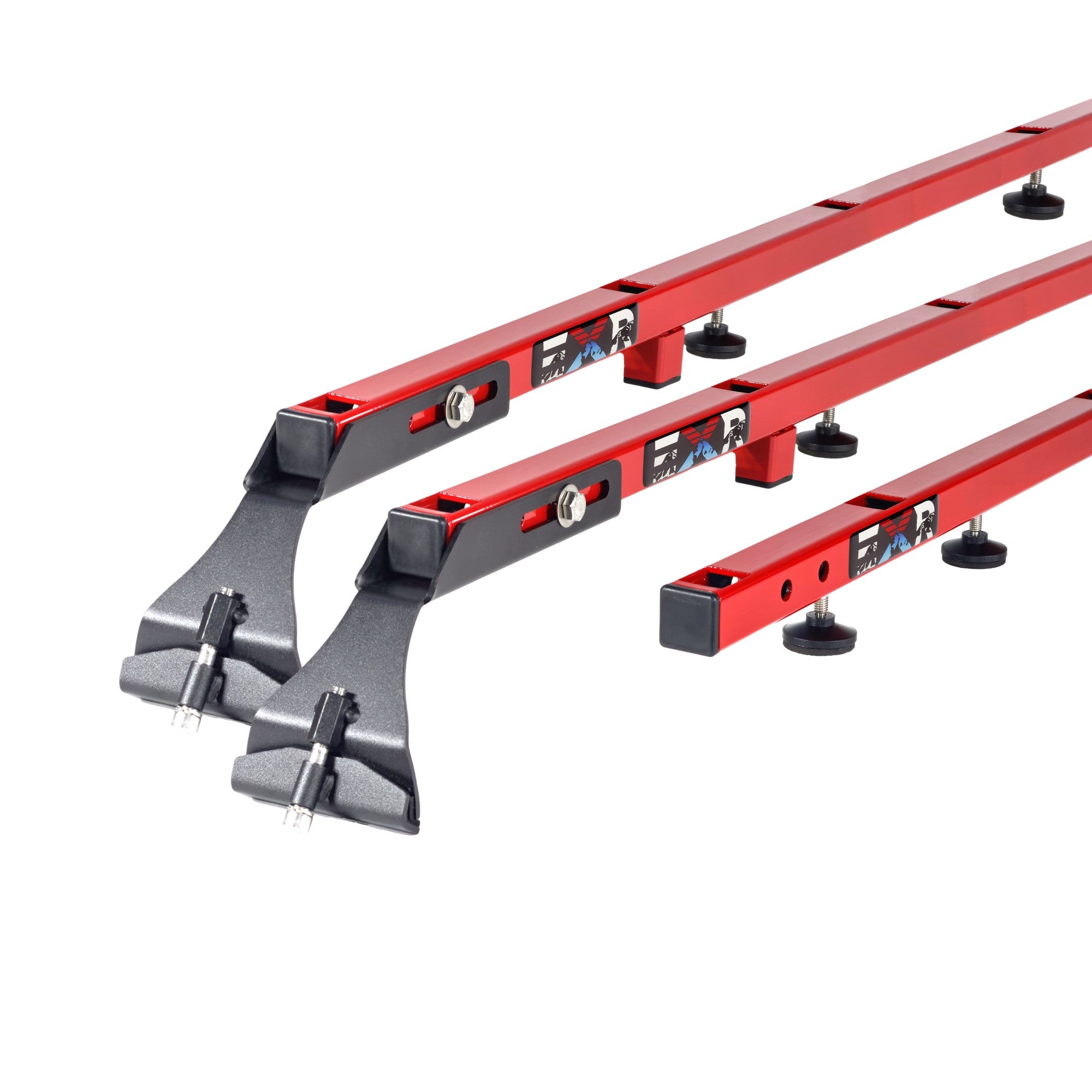 EXR CAMPER ROOF RACK, 3 Heavy Duty xBars for TENTs, NO DRILLING, fits Jeep Wrangler JK 2Dr (EXR9001)
